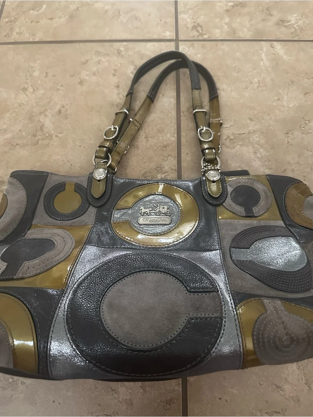 VINTAGE COACH MAGGIE TOTE BAG